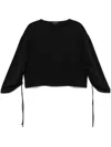 Emporio Armani Soft Scuba-jersey Sweatshirt In Black