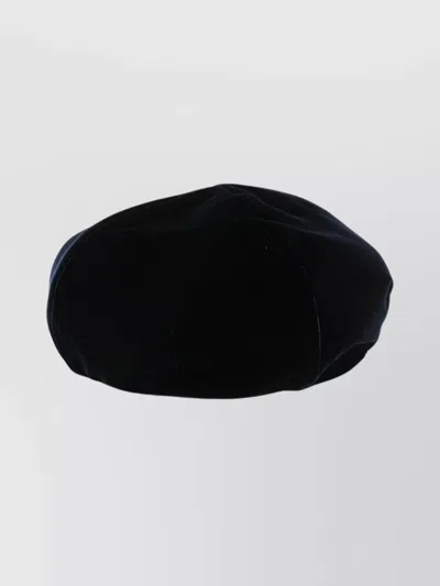 Emporio Armani Soft Velvet Casual Hat Collection In Black