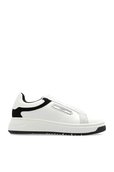 Emporio Armani Sport Shoes With Logo In White