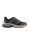 Emporio Armani Sports Shoes With Logo In Black