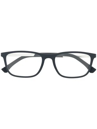 Emporio Armani Square Frame Glasses In Blue