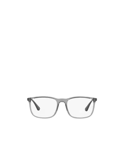 Emporio Armani Square Frame Glasses In White