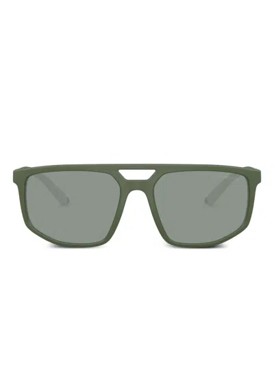 Emporio Armani Square-frame Sunglasses In Green