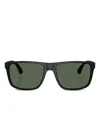 Emporio Armani Sunglasses Blacks And Greys In Black