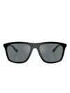Emporio Armani Square-frame Sunglasses In Black