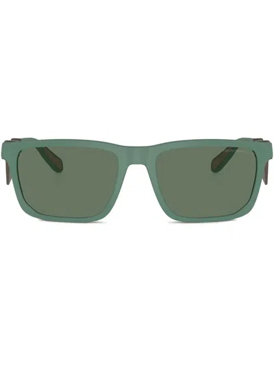 Emporio Armani Square-frame Sunglasses In Green