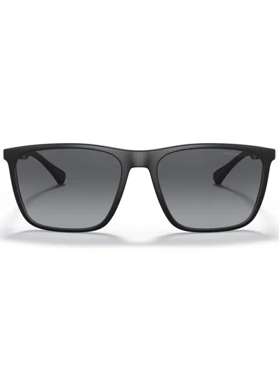 Emporio Armani Men's Asian-fit Square Sunglasses In Blue
