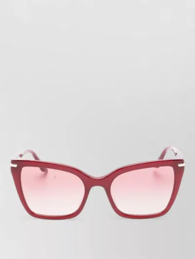 Emporio Armani Square Frame Sunglasses Tinted Lenses Design In Burgundy
