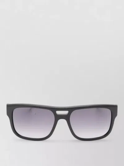 Emporio Armani Square Frame Sunglasses Transparent Arms Design In Black