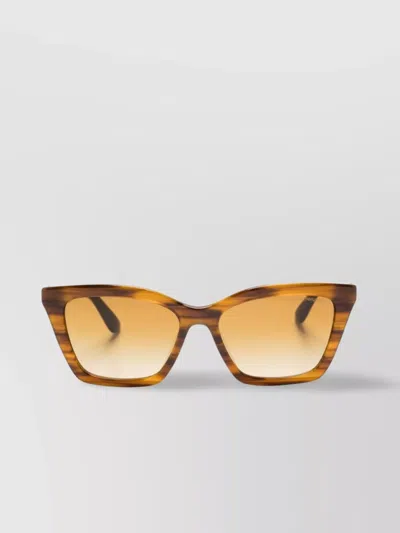 Emporio Armani Square Gradient Sunglasses Tortoiseshell Frame In Brown