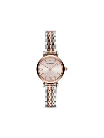Emporio Armani Stainless Steel 28mm In Gold