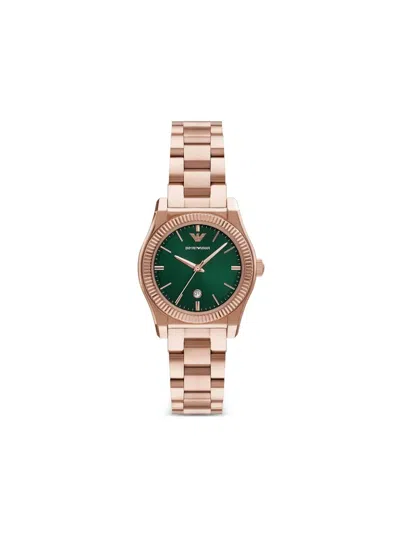 Emporio Armani Stainless Steel 32mm In Gold