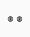 Emporio Armani Stainless Steel And Ip Gun-plating Cufflink In Multicoloured