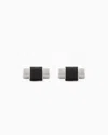Emporio Armani Stainless Steel Cufflinks In Multicoloured
