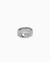 EMPORIO ARMANI STAINLESS STEEL WITH CRYSTALS SETTED BAND RING