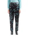 Emporio Armani Starry Sky Printed Pants In Black