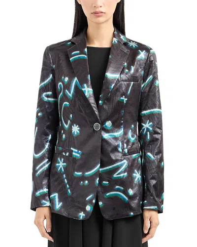 Emporio Armani Starry Sky Blazer In Multicolour