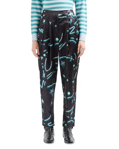 Emporio Armani Starry Sky Printed Pants In Multicolour