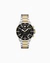 Emporio Armani Steel Strap Watches In Multicoloured