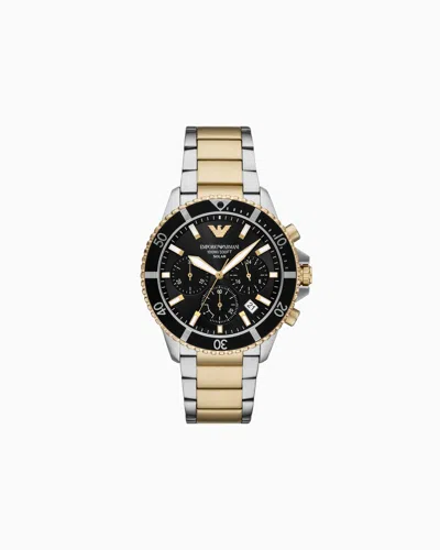 Emporio Armani Steel Strap Watches In Multicoloured