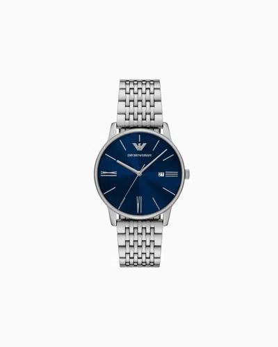 Emporio Armani Steel Strap Watches In Multicoloured