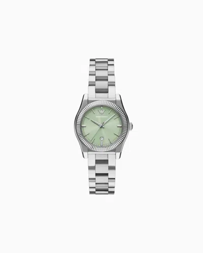 Emporio Armani Steel Strap Watches In Metallic