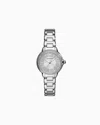 Emporio Armani Steel Strap Watches In Multicoloured