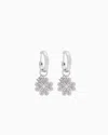 Emporio Armani Sterling Silver Hoop Earrings In Multicoloured