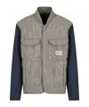 Emporio Armani Men's Blouson Jacket In Gray