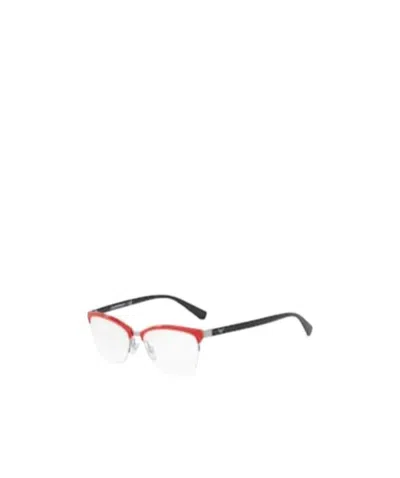 Emporio Armani Stitching Logo Flat Mirror In White