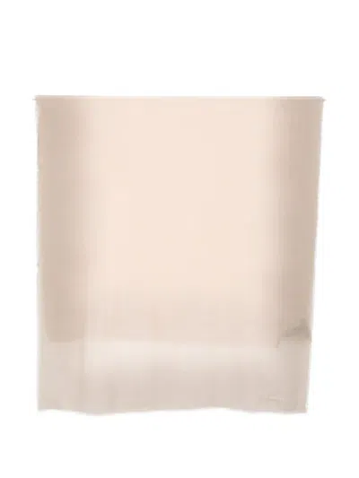 Emporio Armani Cashmere Blend Stole In Neutral