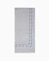 Emporio Armani Stole With All-over Eagle Logo In Blue