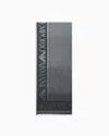 Emporio Armani Stole With Gradient Micro Check Motif In Black