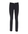 Emporio Armani Straight Casual Pants In Black