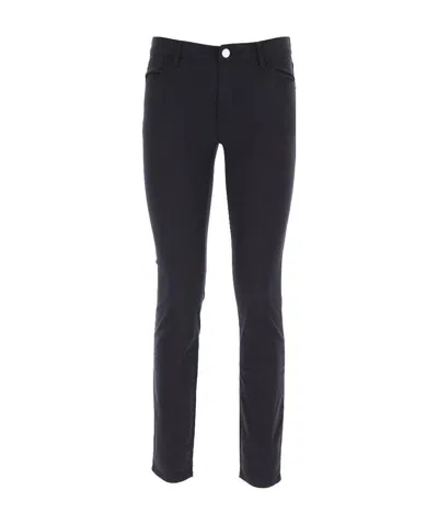 Emporio Armani Straight Casual Pants In Black