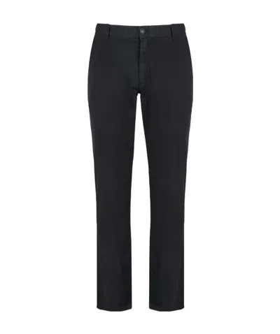 Emporio Armani Straight Casual Pants In Black