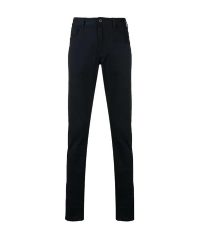 Emporio Armani Straight Jeans In Black