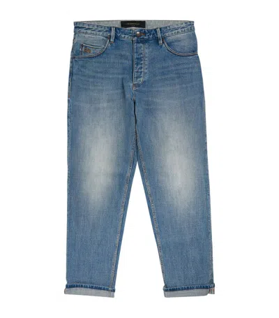 Emporio Armani Straight Jeans In Blue