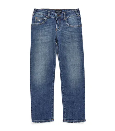 Emporio Armani Kids' Straight Jeans In Denim