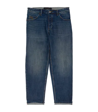 Emporio Armani Straight Jeans In Blue