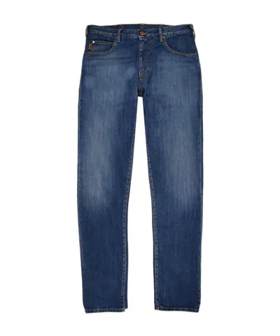 Emporio Armani Straight Jeans In Blue