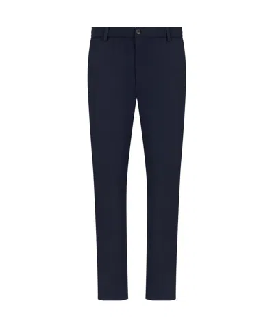 Emporio Armani Straight-leg Casual Pants In Black