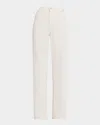 Emporio Armani Straight-leg Corduroy Pants In White