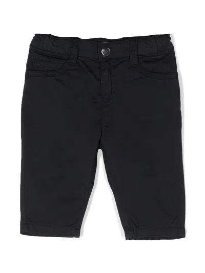 Emporio Armani Babies' Casual Cotton Trousers In Blue
