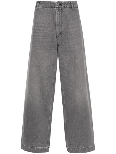 Emporio Armani Straight-leg Jeans In Grey