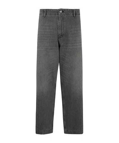 Emporio Armani Straight-leg Jeans In Black