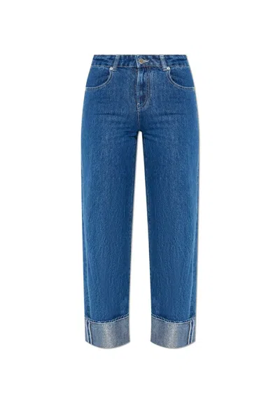 Emporio Armani Women's Denim Cotton Jeans In Blue