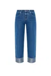 Emporio Armani Women's Denim Cotton Jeans In Blue