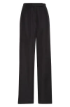 Emporio Armani Straight Leg Pants In Black