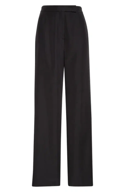 Emporio Armani Straight Leg Pants In Black